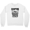 Camping Where Friends And Marshmallow Get Toasted At The Same Time Crewneck Sweatshirt