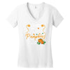 fall i teach the cutest pumpkins Women's V-Neck T-Shirt