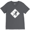 ninja crossing sign V-Neck Tee