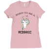 Born To Be A Unicorn! Ladies Fitted T-Shirt