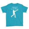 alternatives to war play cricket batting anti war stencil tour Youth Tee