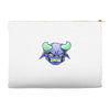 blue monster with horns Accessory Pouches