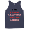 i Am A Woman A Daughter A Mother A Sister Tank Top