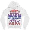 only the best dads get promoted to papa Zipper Hoodie