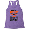 why do i swim why do you breath Racerback Tank