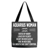 Aquarius Woman Tote Bags
