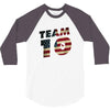 team 10 american flag 3/4 Sleeve Shirt
