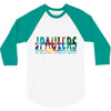 jake paulers cool colors 3/4 Sleeve Shirt