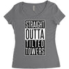 fortnite tilted towers Women's Triblend Scoop T-shirt