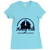 amityville t shirt Ladies Fitted T-Shirt