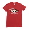 August Peeking Out Baby Boy in Spanish Ladies Fitted T-Shirt