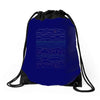 linear landscape Drawstring Bags