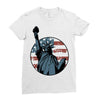us flag 2 Ladies Fitted T-Shirt