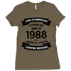 Premium Vintage  1988 Ladies Fitted T-Shirt