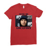 send me location khabib Ladies Fitted T-Shirt