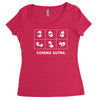comma sutra Women's Triblend Scoop T-shirt
