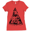 illuminati pizza Ladies Fitted T-Shirt