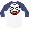 monstre visage 3/4 Sleeve Shirt
