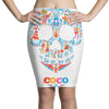 loco coco skul Pencil Skirts