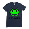 arcade player one Ladies Fitted T-Shirt