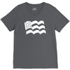 american flag sticker vinyl decal   usa stars united states country ca V-Neck Tee