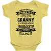 Super Cool Granny Of A Freaking Awesome Granddaughter Baby Onesie