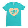 Hope With Heart Ladies Fitted T-Shirt