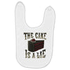 the cake is a lie Baby Bibs
