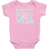 i ski like a girl Baby Onesie