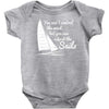 you cant control wind but Baby Onesie