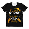 i'm not a widow i'm a wife to a husband with wings All Over Women's T-shirt