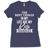the best thing in my life are my kids and my grandkids Ladies Fitted T-Shirt
