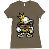 hop hop bear Ladies Fitted T-Shirt