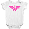 breast cancer wonder woman Baby Bodysuit