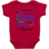 i love someone with pancreatic cancer to the moon &amp; back to infınıty Baby Bodysuit