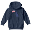 Patriotic T-Rex Youth Hoodie