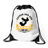 Father and Son Best Friends for Life Drawstring Bags
