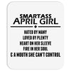 Smartass April Girl Mousepad