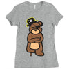 pirate bear Ladies Fitted T-Shirt