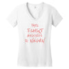 this t shirt belongs to negan Women's V-Neck T-Shirt
