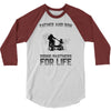 father and son riding partners for life 3/4 Sleeve Shirt