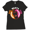 She Wants The D Dunkin Donuts Ladies Fitted T-Shirt