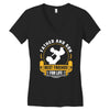Father and Son Best Friends for Life Women's V-Neck T-Shirt