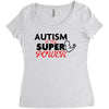 Autism Is My Super Power Women's Triblend Scoop T-shirt