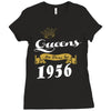queens are born in 1956 Ladies Fitted T-Shirt