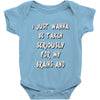 brains and stuff girls Baby Onesie