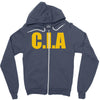 cia  funny  fashion fbi feds joke fancy dress Zipper Hoodie