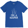 i am a keeper V-Neck Tee
