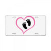 Baby Girl with Heart Any Name Customized License Plate