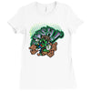 mario smash! Ladies Fitted T-Shirt